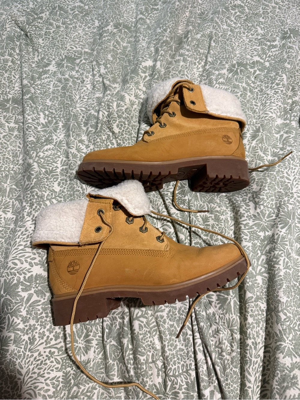 Timberland Women's Waterproof Fleece Fold-Down Boots